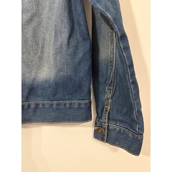 OshKosh Bgosh Kids Denim Jacket With‎ Buttons,  Pockets Girls Size 12 - Picture 4 of 9